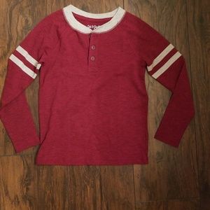 3 button long sleeve shirt
